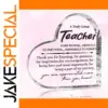 Heart-Shaped Teacher Appreciation Gift Plaque