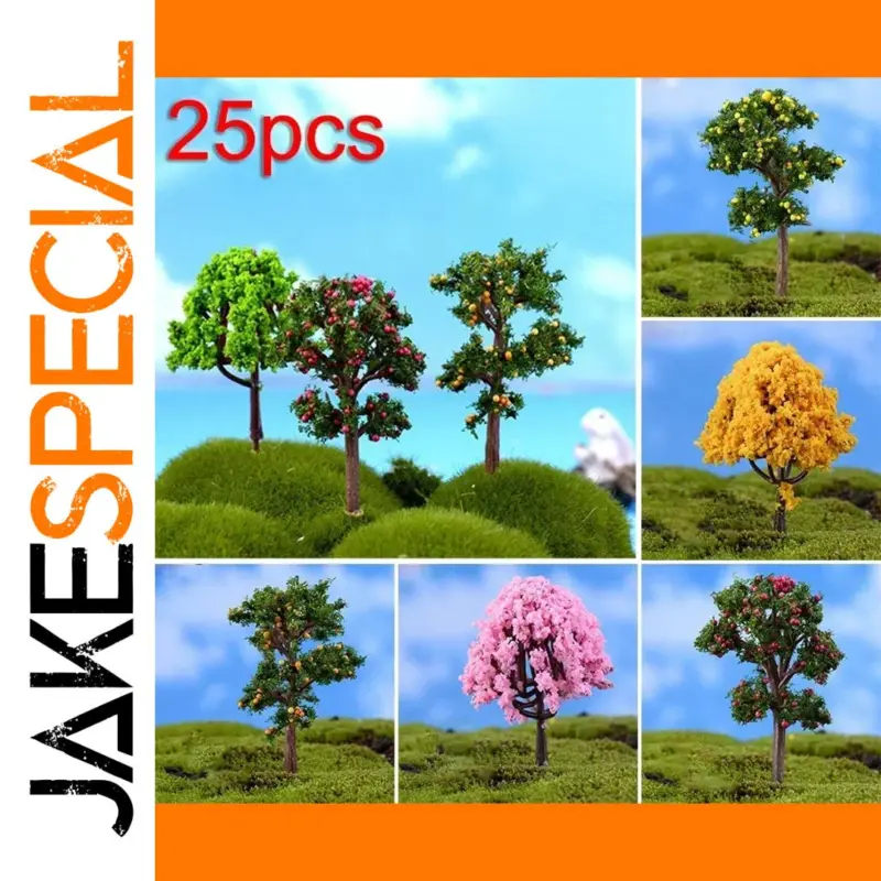 Enhance Your Miniature Landscapes with the 25-Color Plastic Fruit Tree Set 1 8778e303735142de84e0bed9 product image