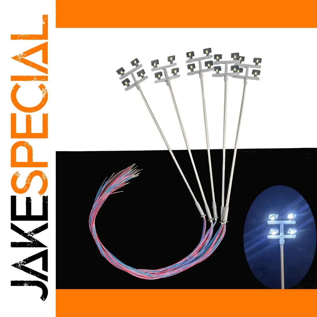 HO Scale Model Lighting Tower Set for Dioramas 1 HO Scale Model Lighting Tower Set for Dioramas