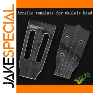 Clear Acrylic Ukulele Head Template for Precision