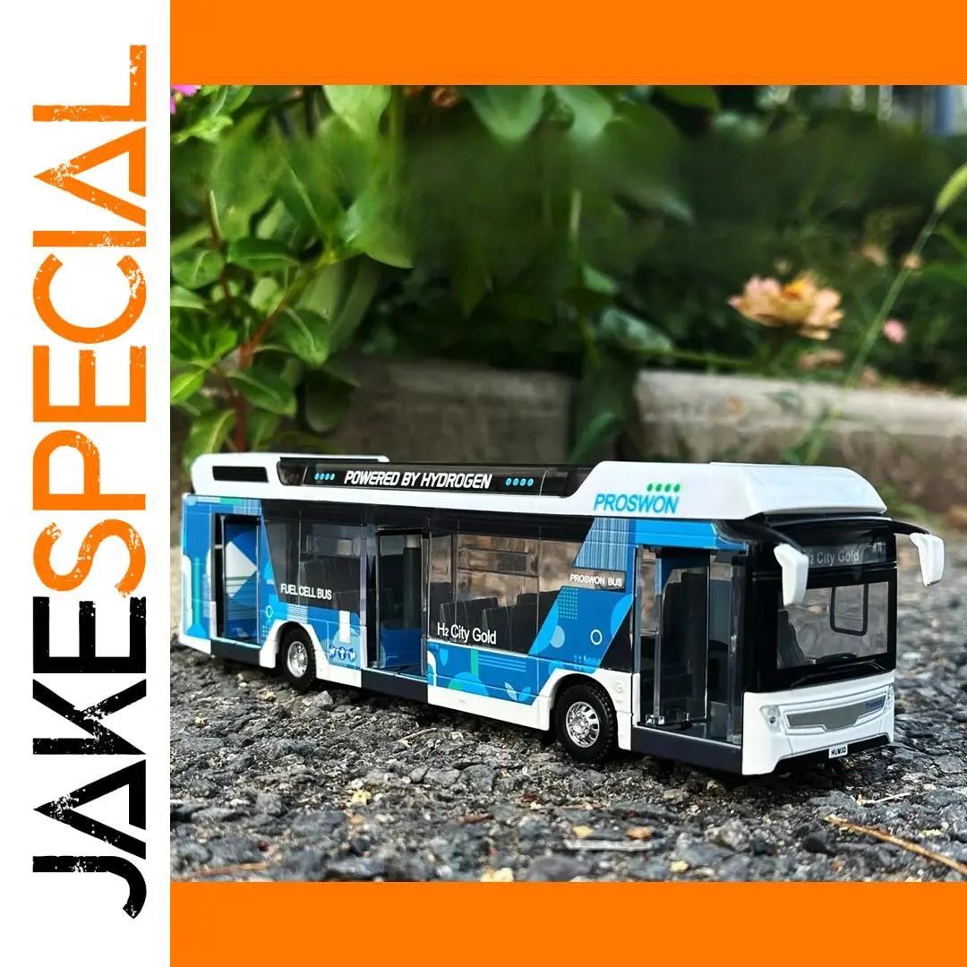 Modern Hydrogen Bus Model 1:32 Alloy Collectible 1 Modern Hydrogen Bus Model 1:32 Alloy Collectible