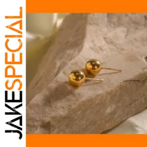 Minimalist Gold Stainless Steel Hoop Earrings