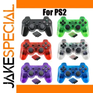 Wireless PS2 Gamepad with Vibrations in Multiple Colors