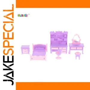 Vintage Pastel Dollhouse Miniature Furniture Set