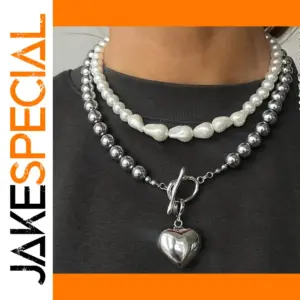 Stylish Stainless Steel Heart Necklace