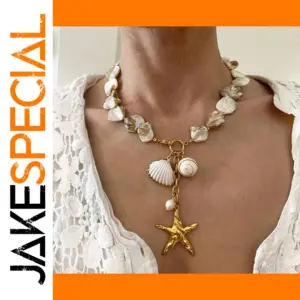 Stainless Steel Ocean-Inspired Necklace for Women