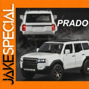 White Toyota Prado 1:32 Diecast Model