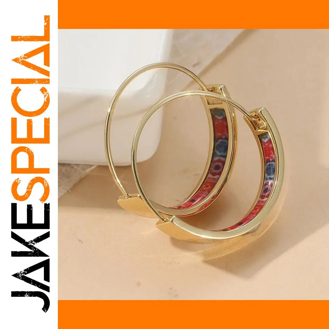Gold Floral Hoop Earrings for Women 1 Gold Floral Hoop Earrings for Women