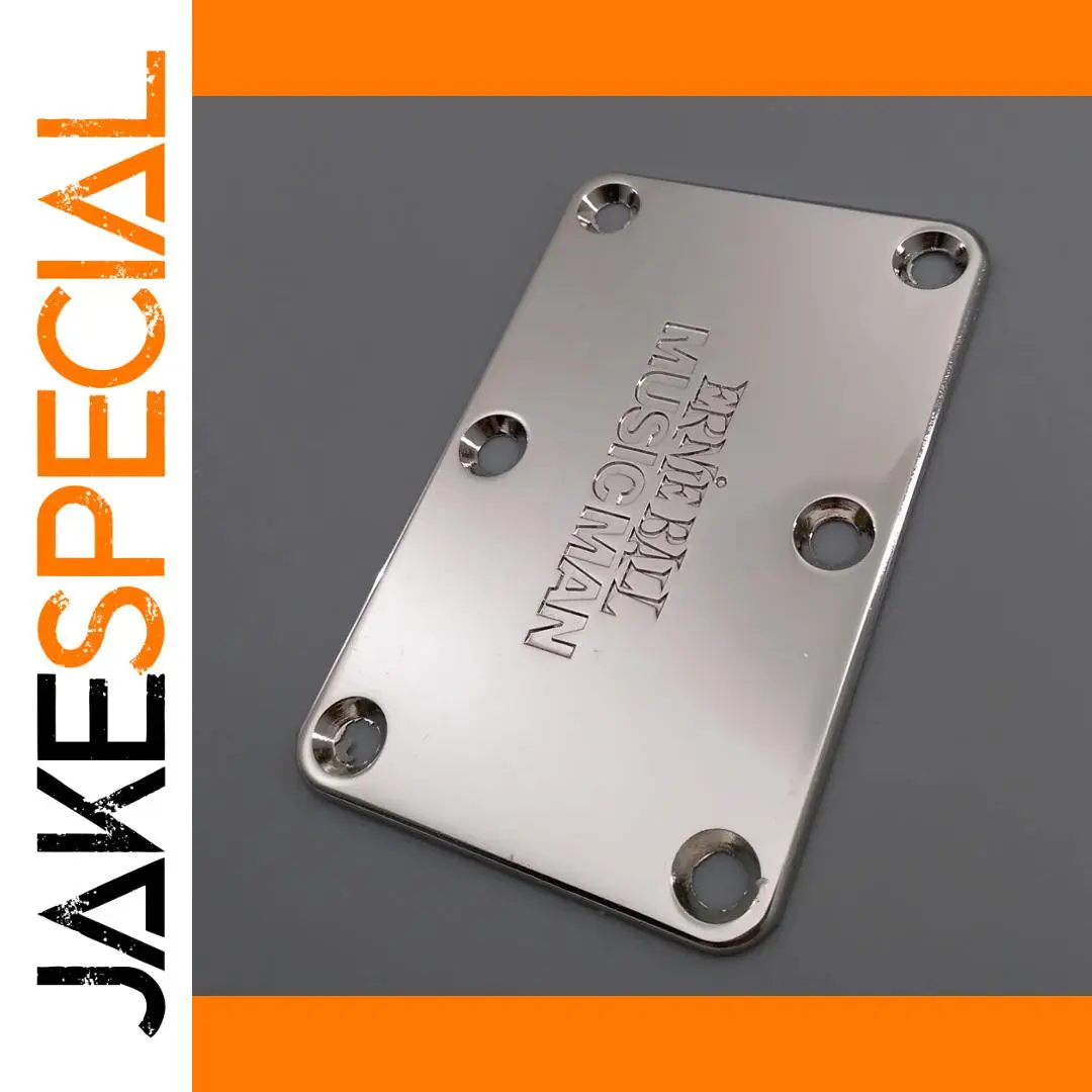 Nickel Finish Bass Guitar Neck Plate 1 Nickel Finish Bass Guitar Neck Plate