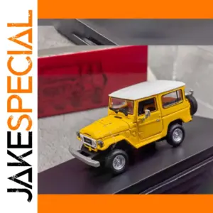 Vibrant Yellow Landcool FJ40 Diecast Model