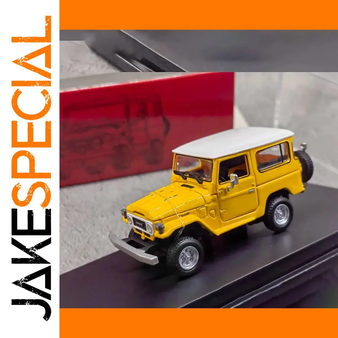 Vibrant Yellow Landcool FJ40 Diecast Model 1 Vibrant Yellow Landcool FJ40 Diecast Model