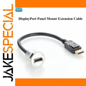 DisplayPort Extension Cable 0.3m with Locking Mechanism