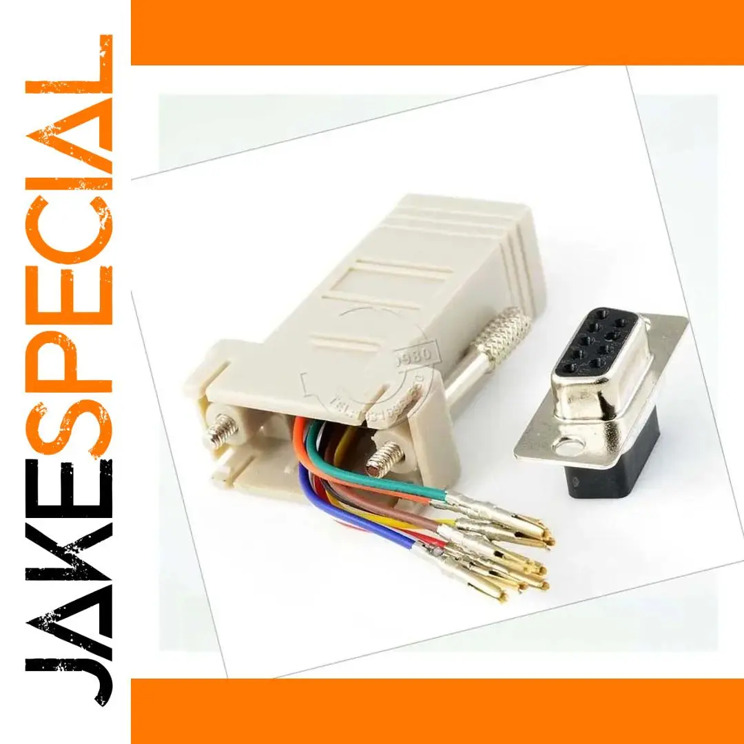 DB9 to RJ45 RS232 Adapter Set (10 Pack) 1 DB9 to RJ45 RS232 Adapter Set (10 Pack)