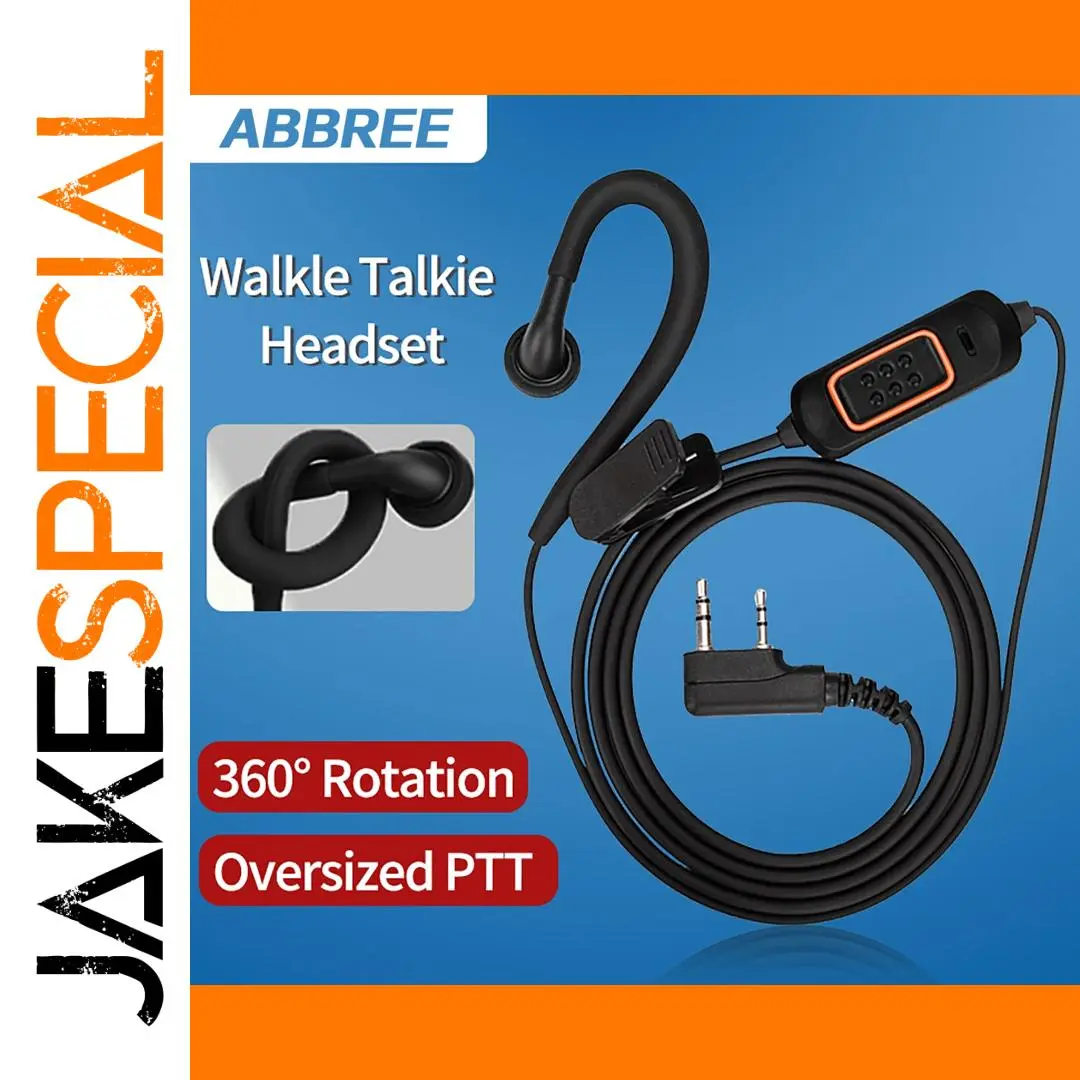 ABBREE 780 Walkie Talkie Headset Microphone 1 ABBREE 780 Walkie Talkie Headset Microphone