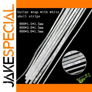 White Conch Shell Guitar Binding Set 800mm, 1.5-3mm