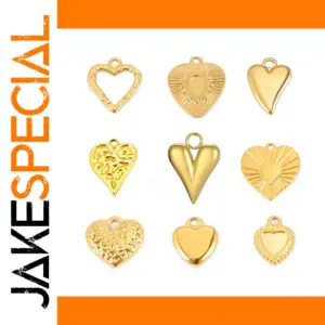 Heart-Shaped Stainless Steel Charms Collection