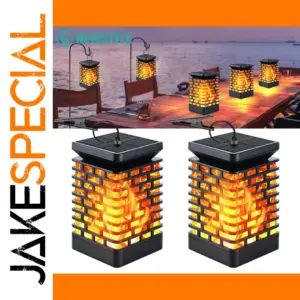 Solar Flame Lanterns Set of 2 or 4
