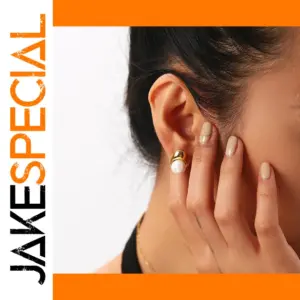 Elegant Stainless Steel Pearl Drop Earrings