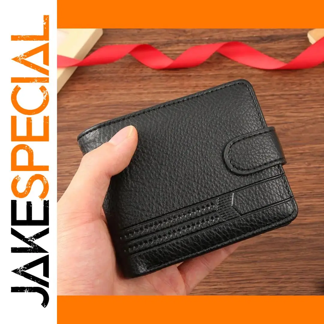 Black Men's Wallet with Zipper Closure 1 Black Men's Wallet with Zipper Closure