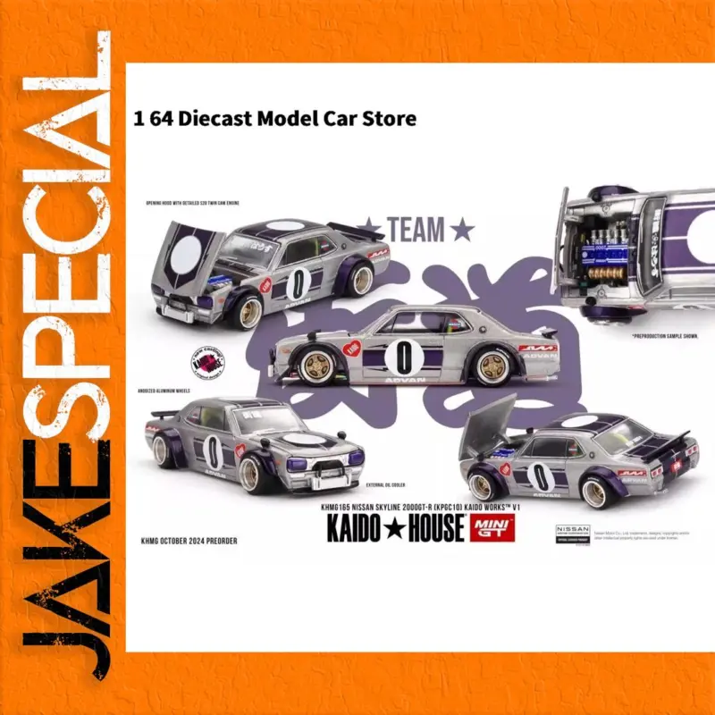 The Ultimate Diecast Nissan Skyline Racing Model Car 1:64 Scale 1 89af330dc007403ab28f4d26 product image