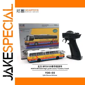 Luxury 1:64 Diecast Tourist Bus Model
