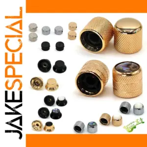 Metal Guitar Potentiometer Knob Cap Sets