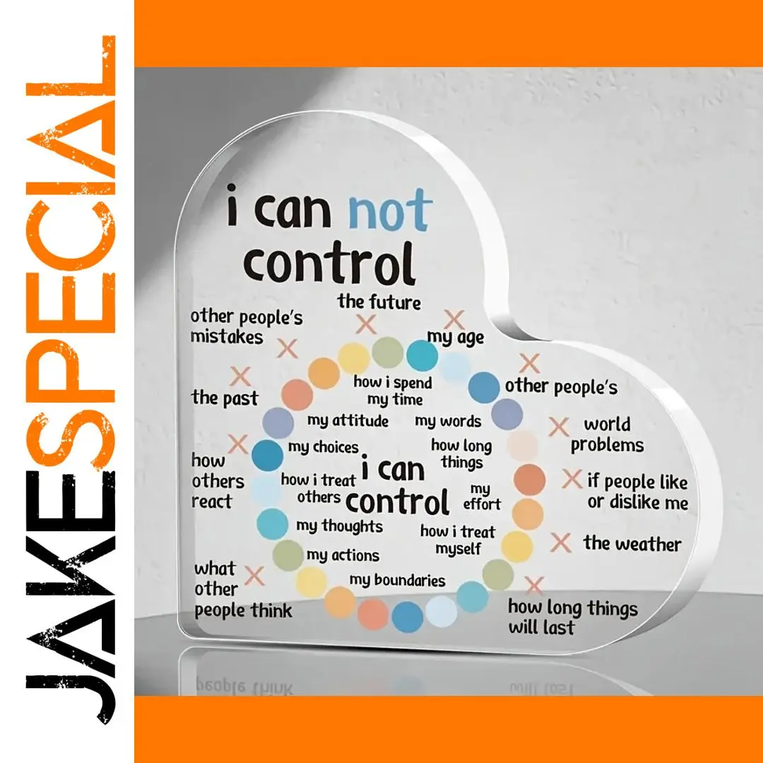 Heart-Shaped Acrylic Motivational Decor 1 Heart-Shaped Acrylic Motivational Decor