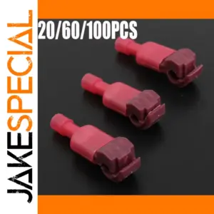 Red Quick Splice Wire Connectors & Spade Terminals Set