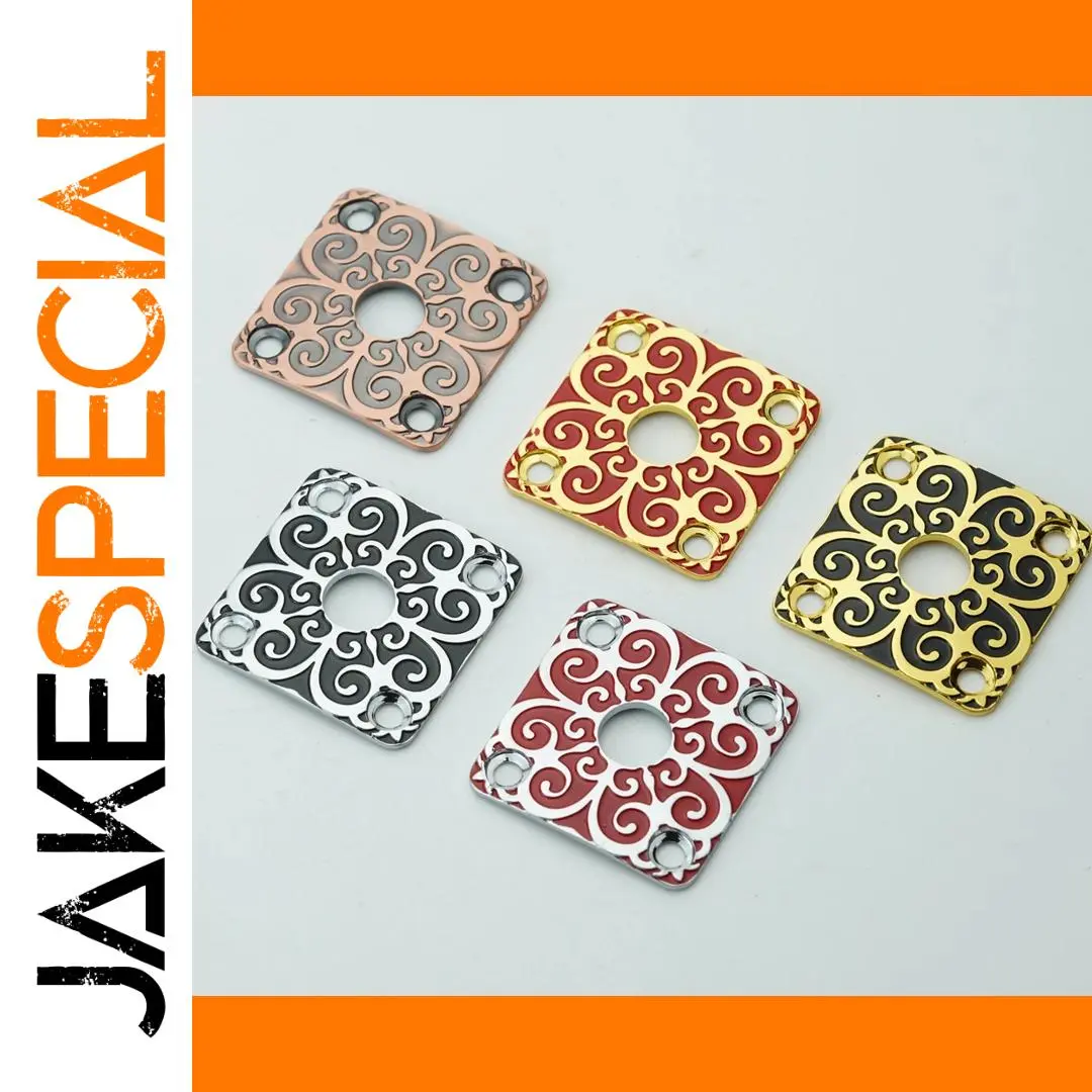 Stainless Steel Guitar Jack Plate GJ011 1 Stainless Steel Guitar Jack Plate GJ011