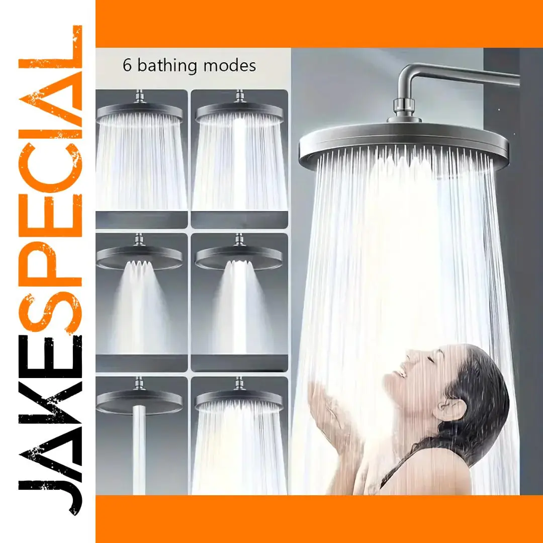 High-Pressure Rain Shower Head with Six Modes 1 High-Pressure Rain Shower Head with Six Modes
