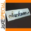 Abalone Jackson Guitar Decal with Iridescent Finish