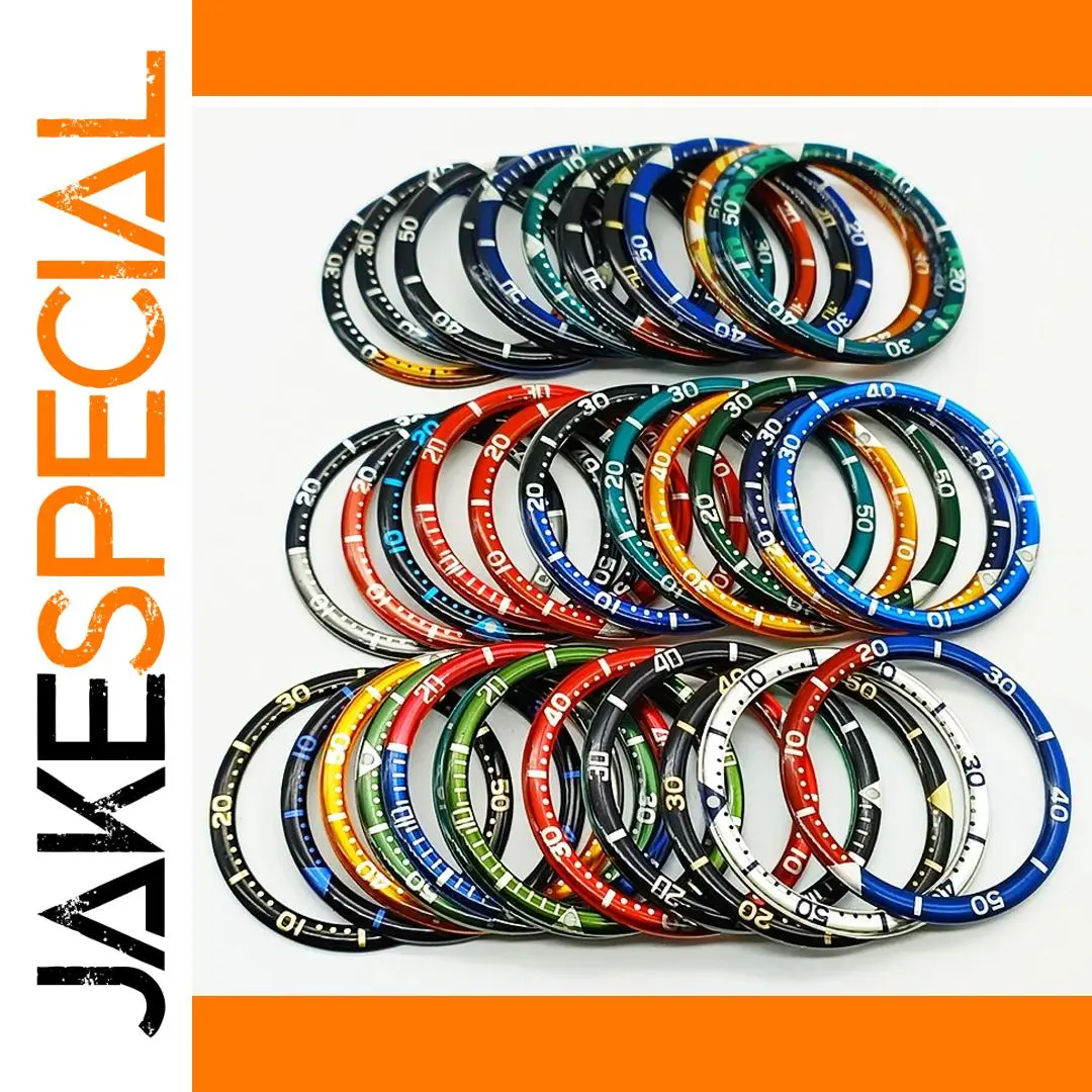 Vibrant 38mm Diver Bezel Insert for SKX Series 1 Vibrant 38mm Diver Bezel Insert for SKX Series