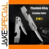 Titanium Outdoor Multi-Tool with Multiple Functions