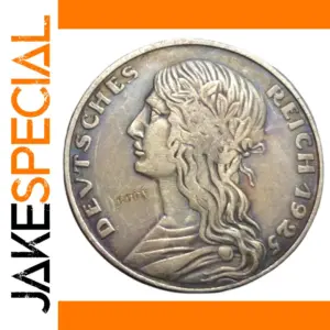 Vintage 1925 German 5 Reichsmark Replica Coin