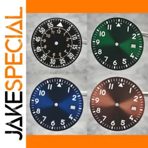 33.8mm Green Sunburst Watch Dial for NH35/36 & 4R Movements