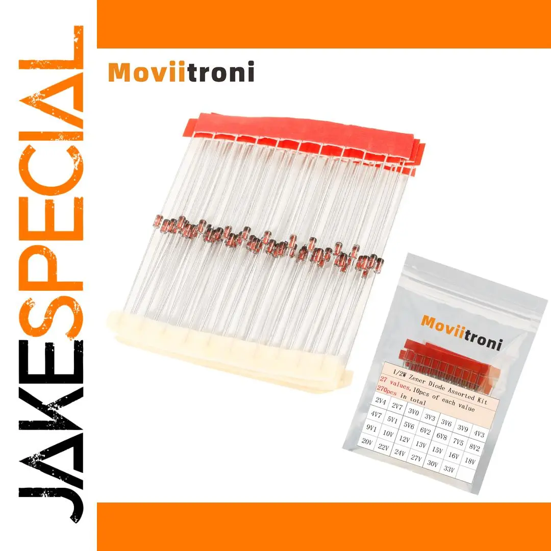 270-Piece Zener Diode Set for Circuits 1 270-Piece Zener Diode Set for Circuits