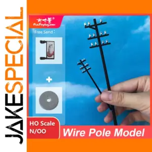 Miniature Utility Poles for Dioramas and Models