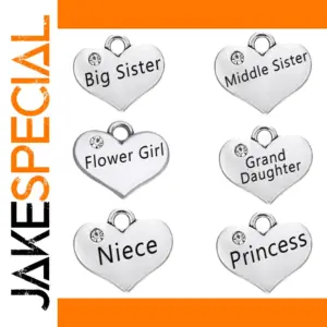 Silver Heart Charm for Jewelry Creations