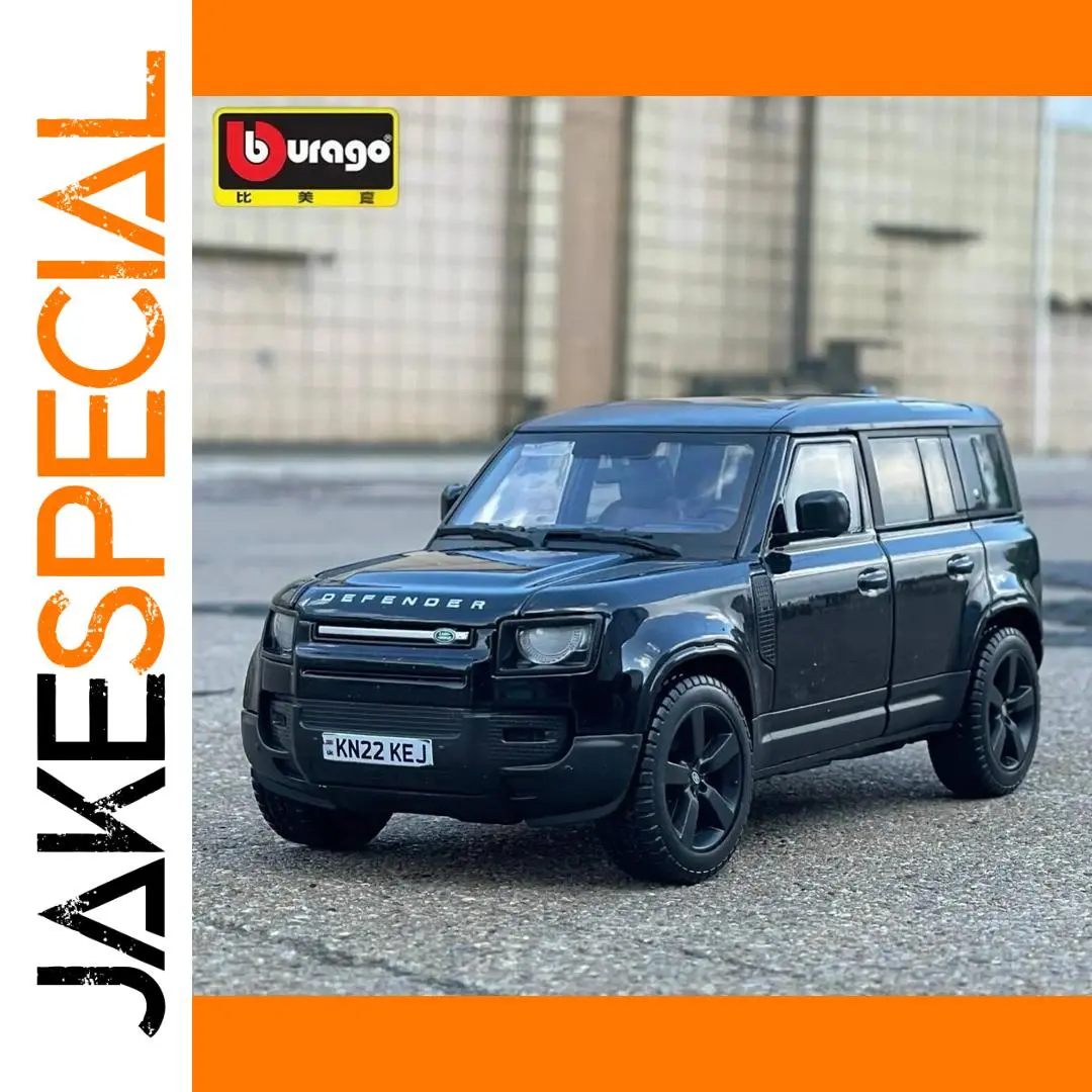 Land Rover Defender 110 1:24 Diecast Model Black 1 Land Rover Defender 110 1:24 Diecast Model Black