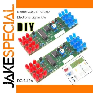 DIY Electronic Flashing Light Kit with NE555 & CD4017