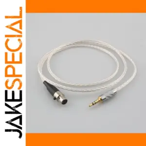 Premium Silver Audio Extension Cable for Headphones