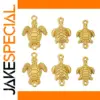 18K Gold-Plated Stainless Steel Turtle Connectors