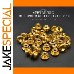 Mushroom Guitar Strap Buttons Set 50/100 Pack