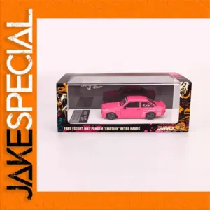 Vibrant Pink Ford Escort MK2 Miniature Model