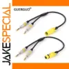 XLR to Dual 6.35mm Stereo Splitter Cable