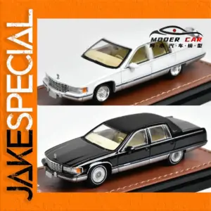 TSM 1:64 Diecast Luxury Sedan Model Black & White