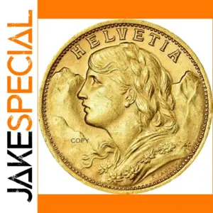 Vintage Swiss 20 Francs Replica Coin