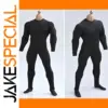 Black 1/6 Scale Tactical Jumpsuit for Action Figures