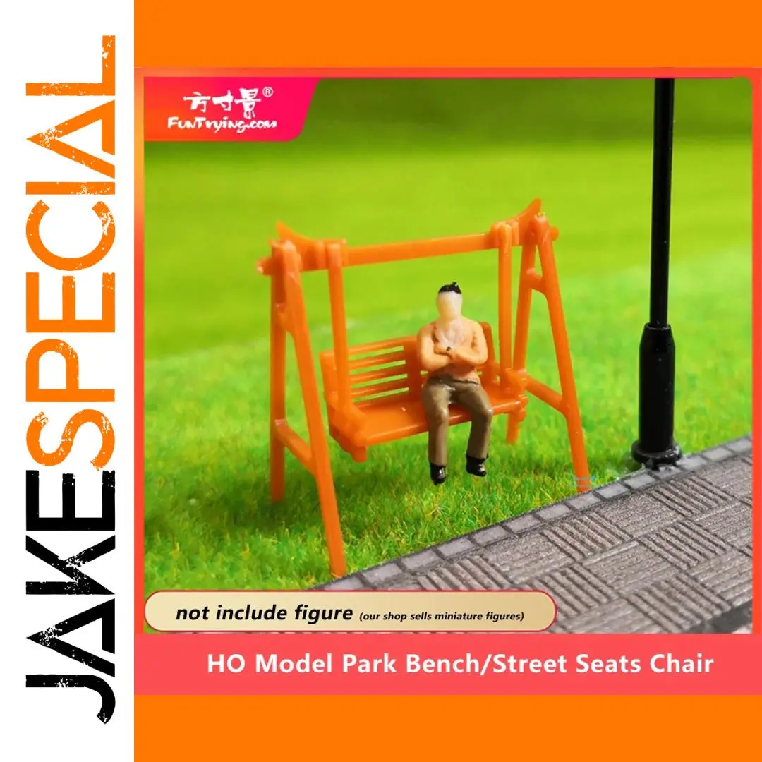 1/87 HO Scale Orange Park Swing Bench 1 1/87 HO Scale Orange Park Swing Bench