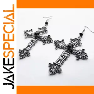 Gothic Punk Drop Earrings J020074-01/02